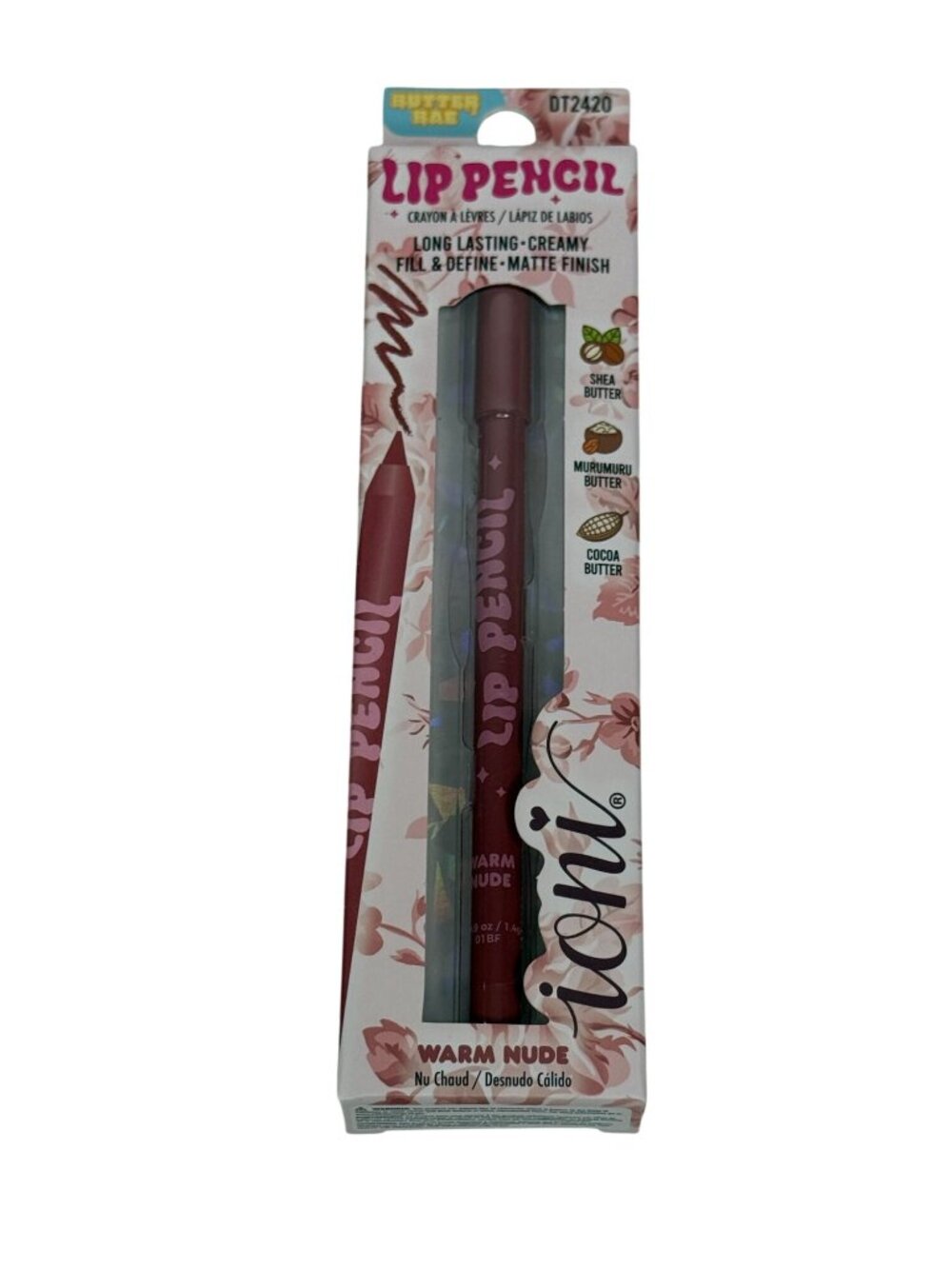 Ioni Matte Lip Liner Warm Nude Long Lasting Vegan New